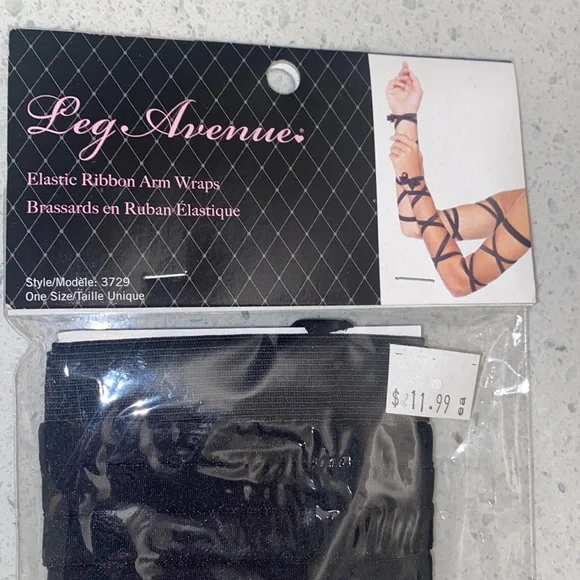 LEG AVENUE Elastic Ribbon Arm Wraps - Picture 3 of 5
